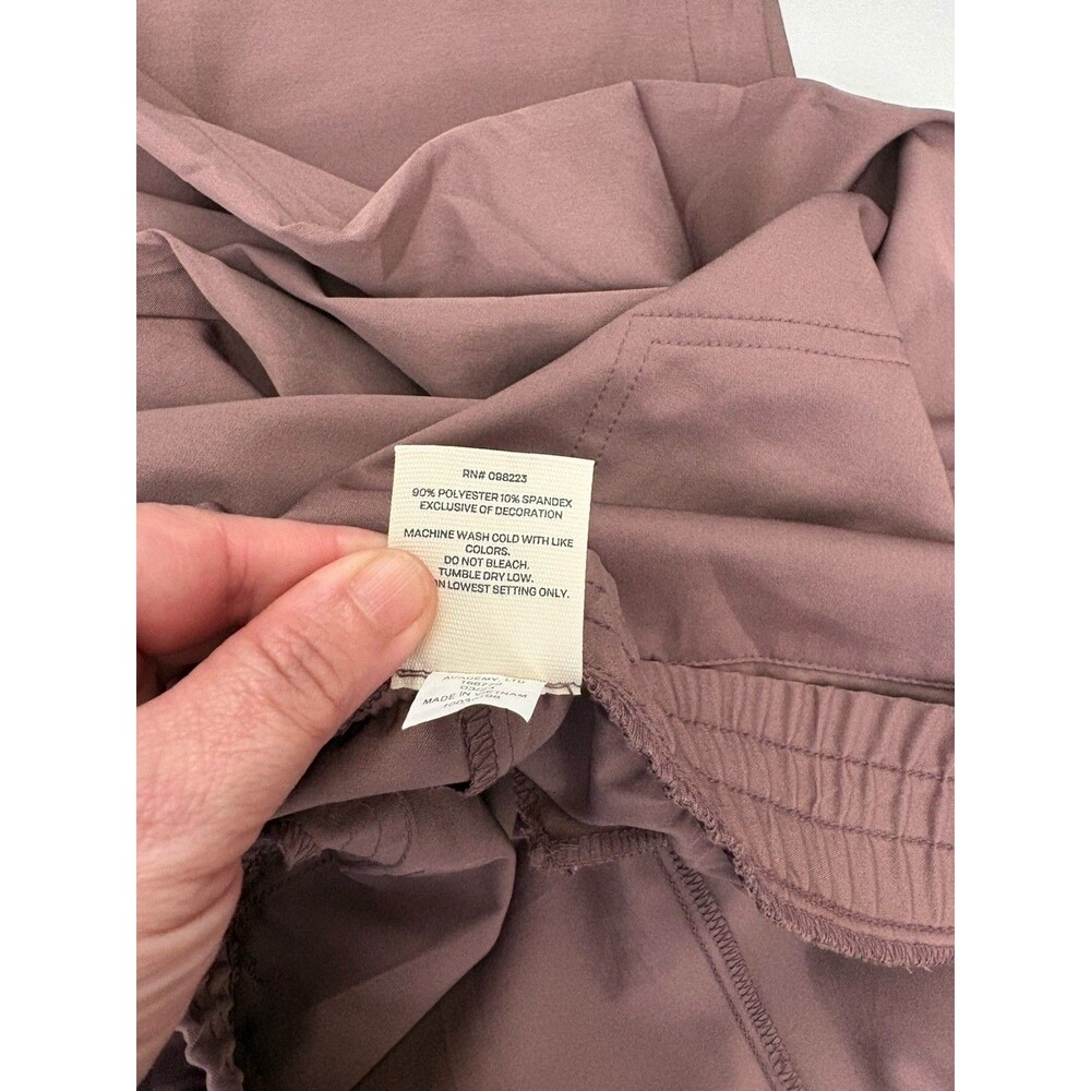 Magellan Outdoors Water Repellent Pants 1XL Purple Drawstring Waist Pockets - Picture 3 of 14